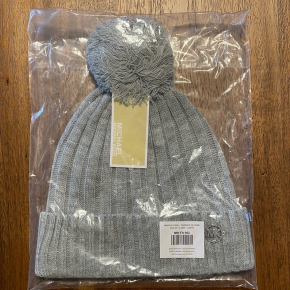 Michael Kors Accessories - Michael Kors Beanie with Pom Pom - NWT